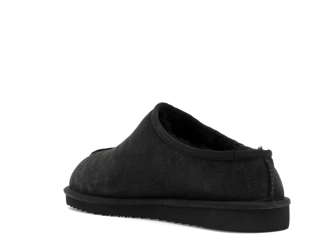 Kith Kithmas Monogram Shearling Slippers Black - vue secondaire B