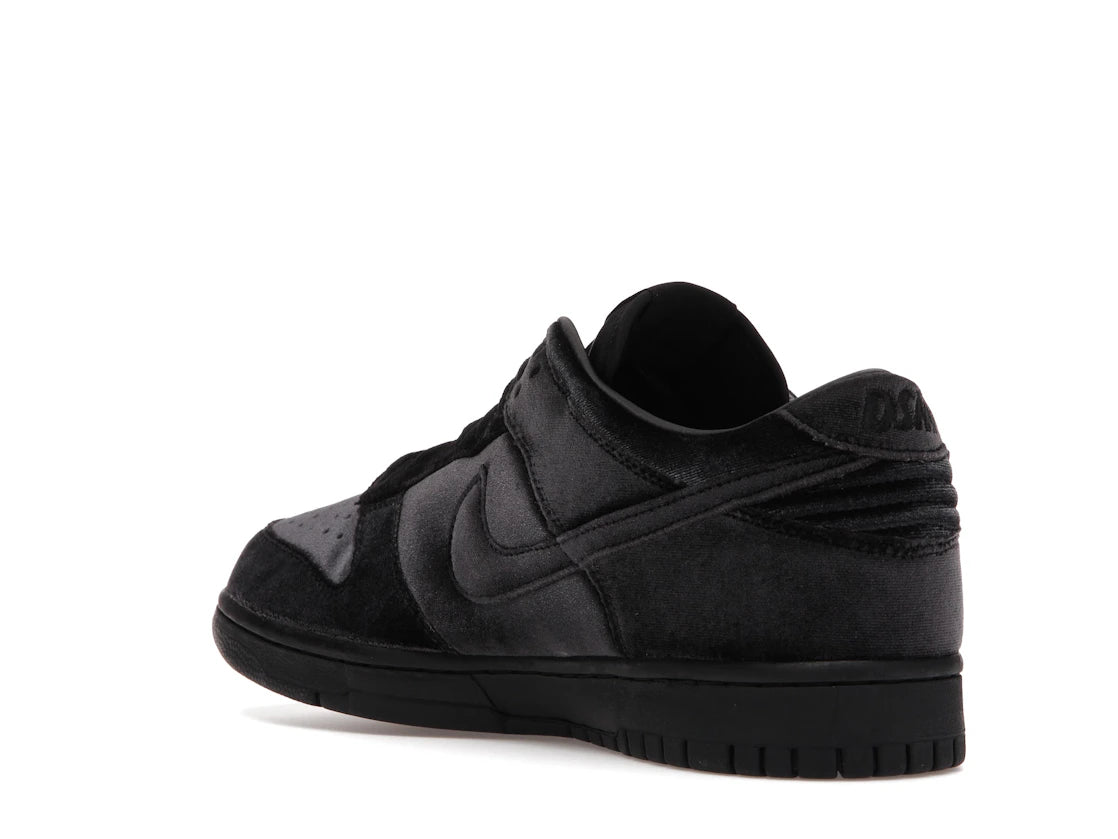 Nike Dunk Low Dover Street Market Triple Black Velvet - vue secondaire B
