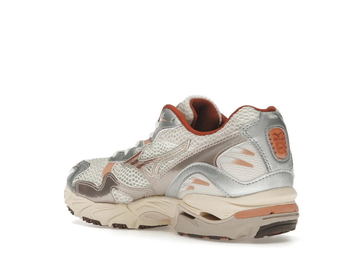 Mizuno Wave Rider 10 White Silver Orange - vue secondaire B