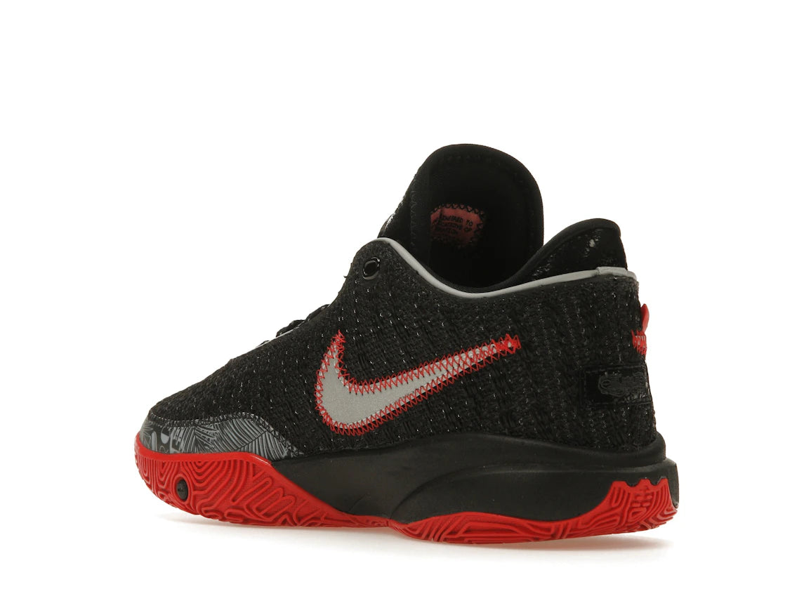 Nike LeBron 20 Black University Red (GS) - vue secondaire B
