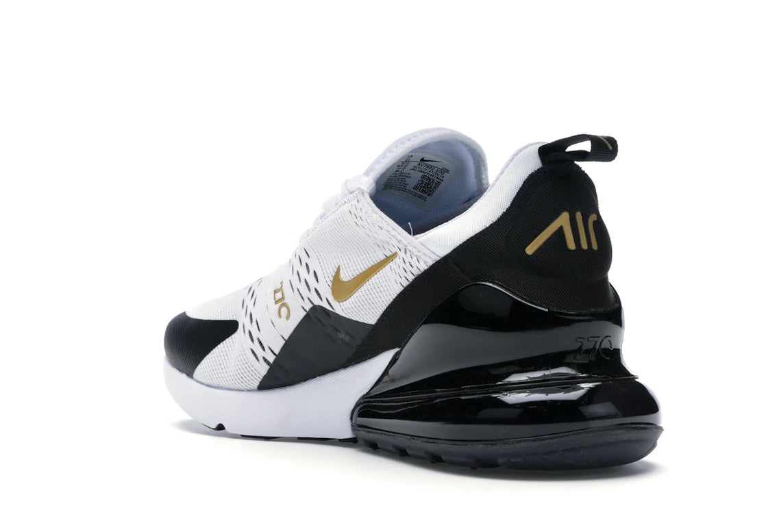 Nike Air Max 270 White Metallic Gold Black - vue secondaire B