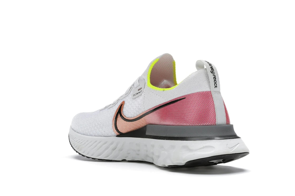 Nike React Infinity Run Platinum Tint Pink Blast - vue secondaire B