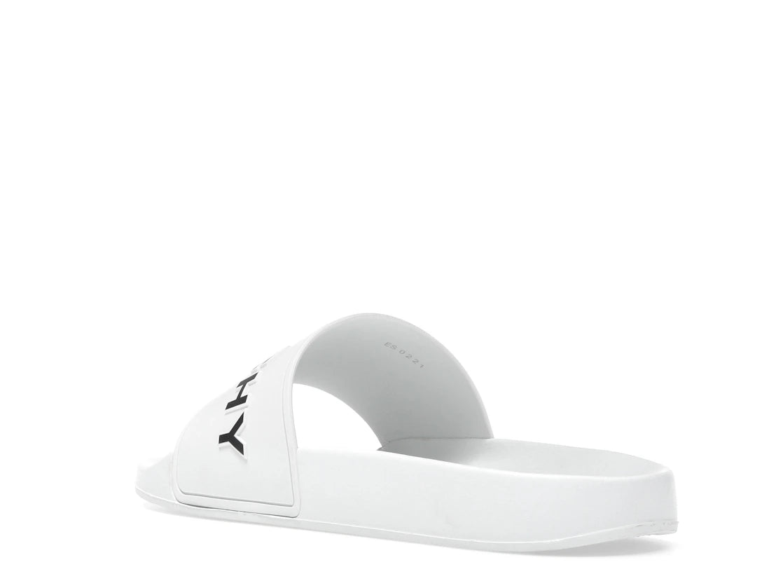 Givenchy Paris Flat Sandals White Black - vue secondaire B