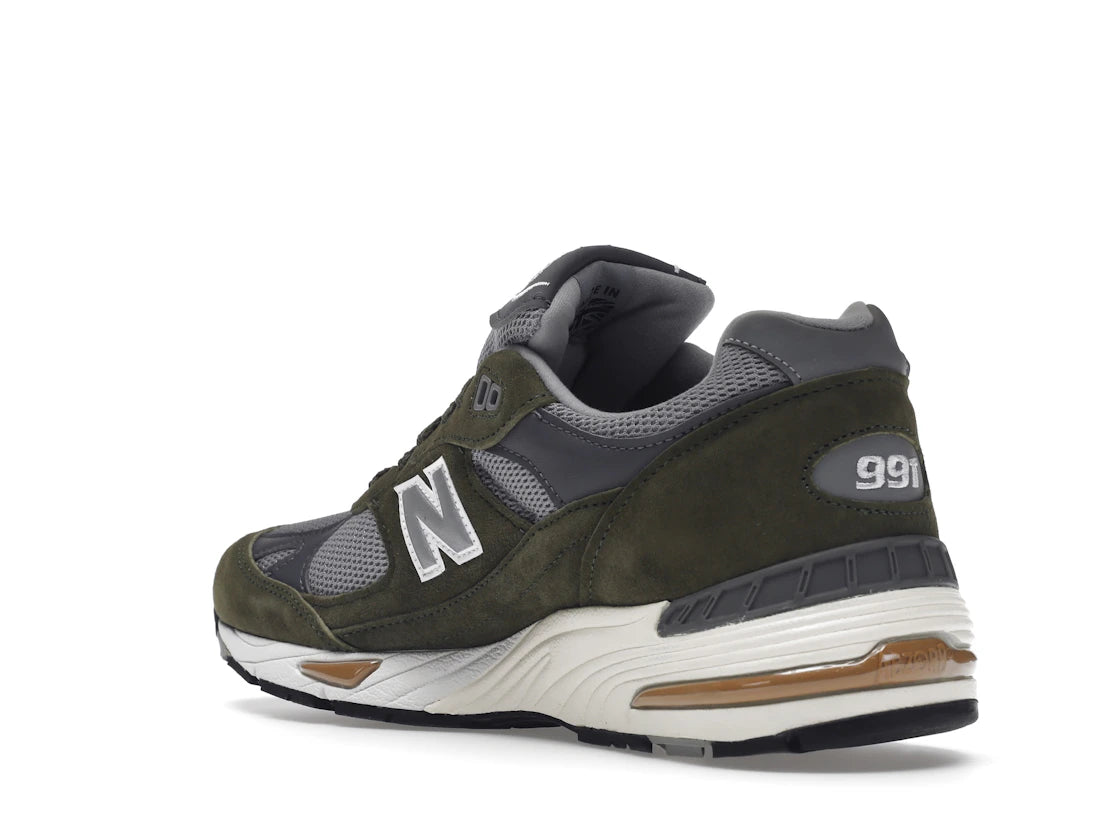 New Balance 991 MiUK Dark Green Grey Tan - vue secondaire B