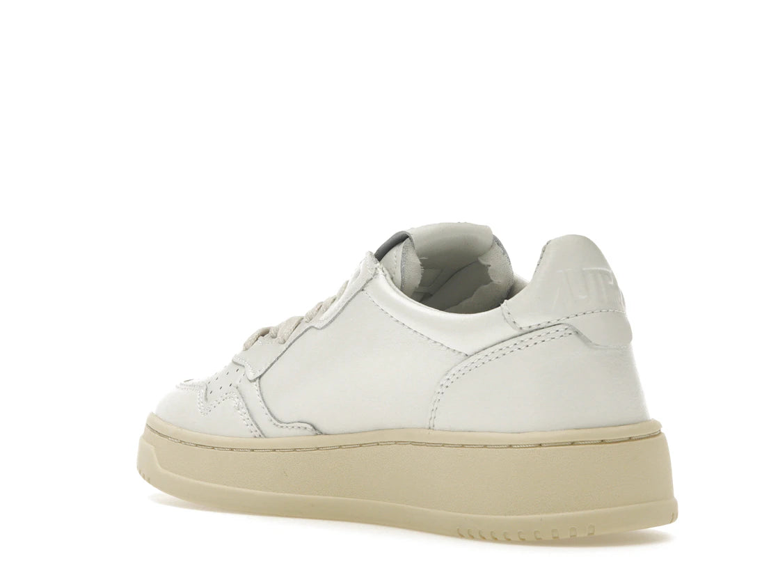 Autry Medalist Leather Low White (Women's) - vue secondaire B