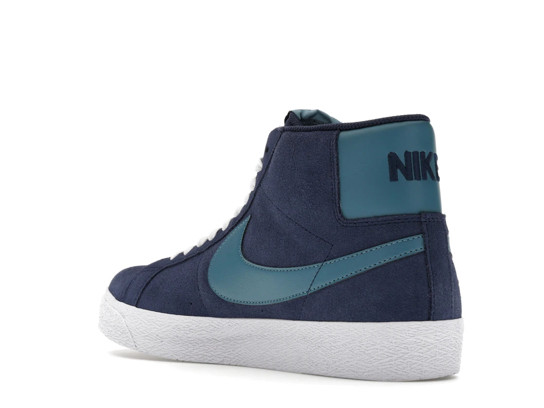 Nike SB Zoom Blazer Mid Midnight Navy Noise Aqua - vue secondaire B