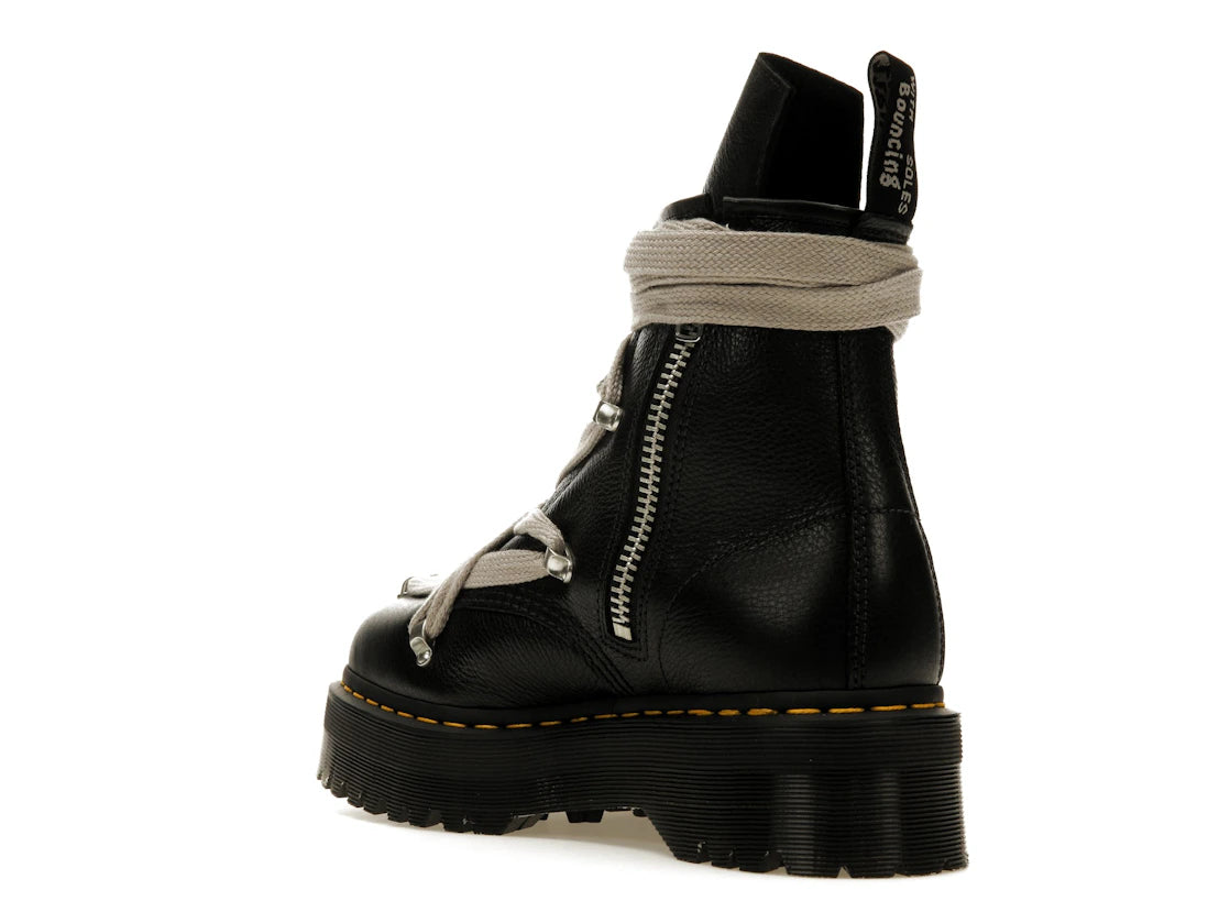 Dr. Martens 1460 Quad Leather Sole Pentagram Wrap Lace Boot Rick Owens Black - vue secondaire B