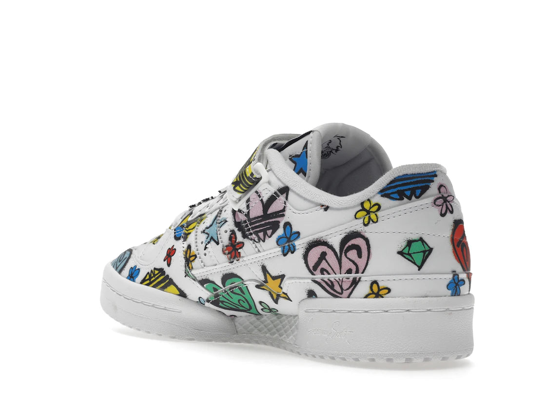 adidas Forum 84 Low Jeremy Scott Monogram Graffiti - vue secondaire B