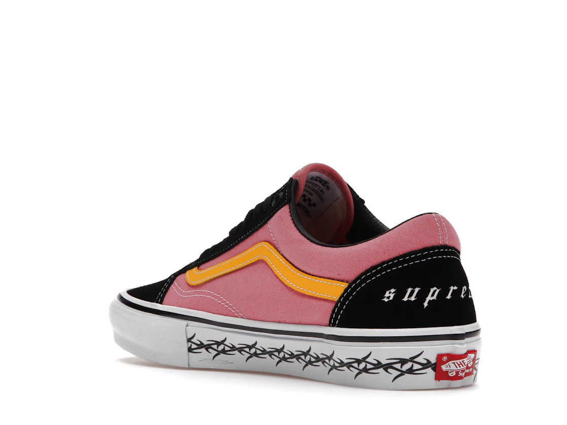 Vans Skate Old Skool Supreme Tribal Barbed Wire Pink - vue secondaire B