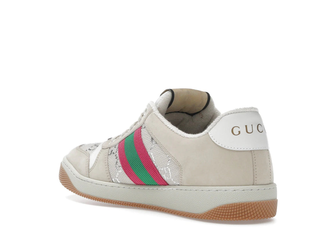 Gucci Screener Cream Leather (Women's) - vue secondaire B
