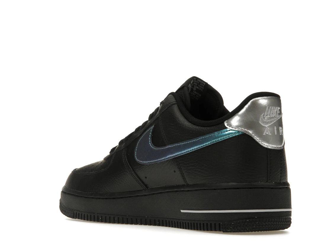 Nike Air Force 1 '07 Low Black Blue Lightning - vue secondaire B