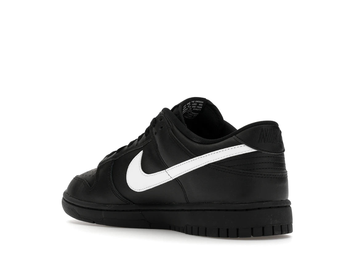 Nike Dunk Low Black White Swoosh - vue secondaire B