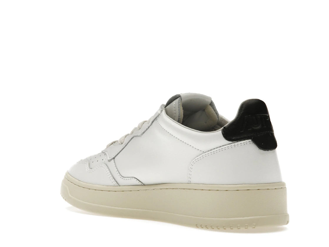 Autry Medalist Leather Low White Black - vue secondaire B