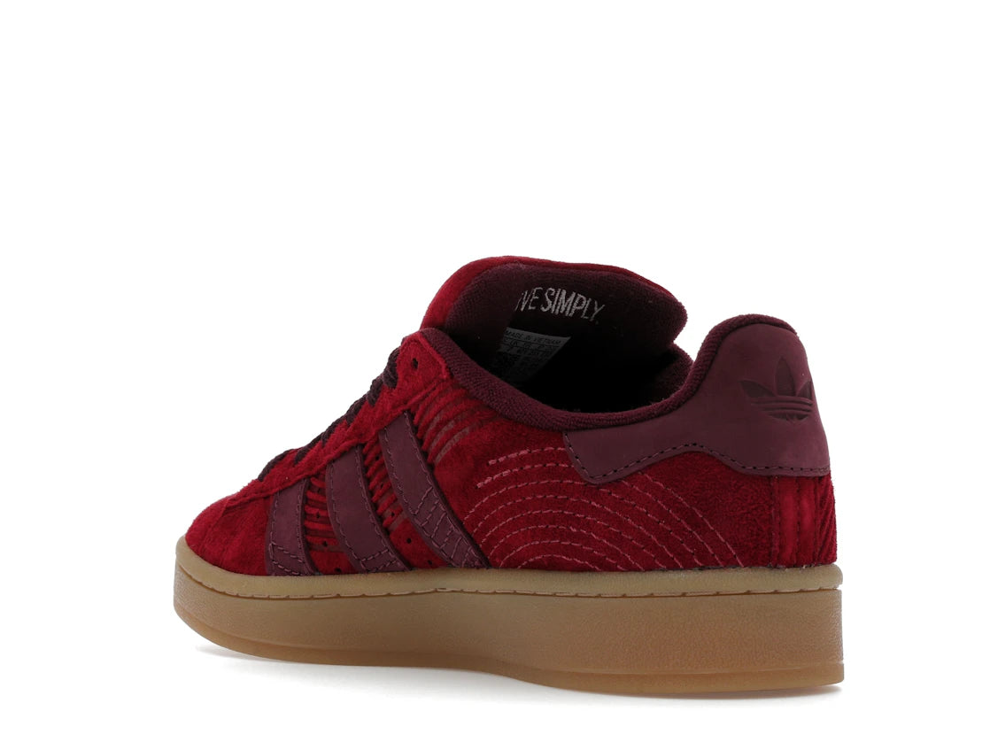 adidas Campus 00s Japanese Rock Garden Burgundy - vue secondaire B