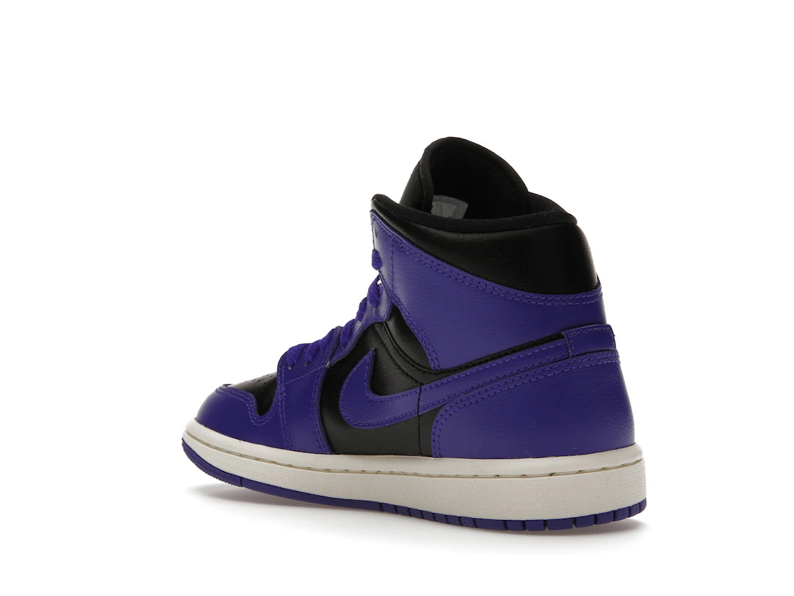 Jordan 1 Mid Purple Black (Women's) - vue secondaire B