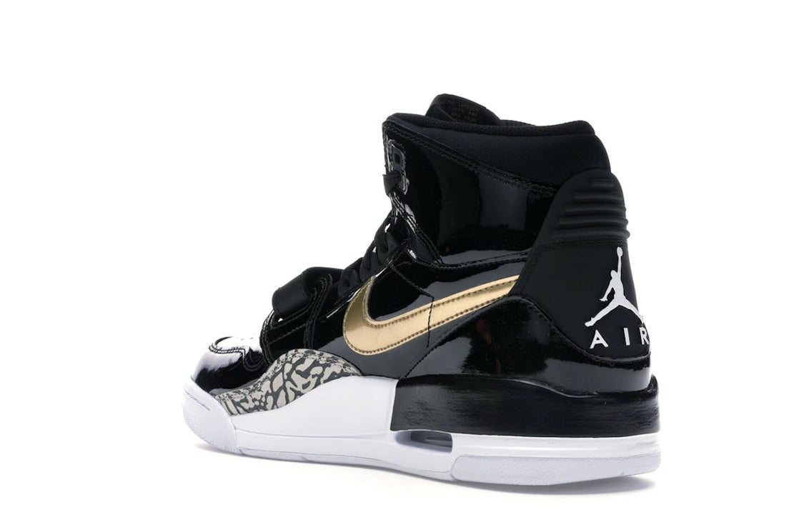 Jordan Legacy 312 Black Gold Patent - vue secondaire B