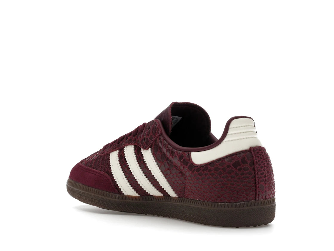 adidas Samba OG Snakeskin Maroon Cream White (Women's) - vue secondaire B
