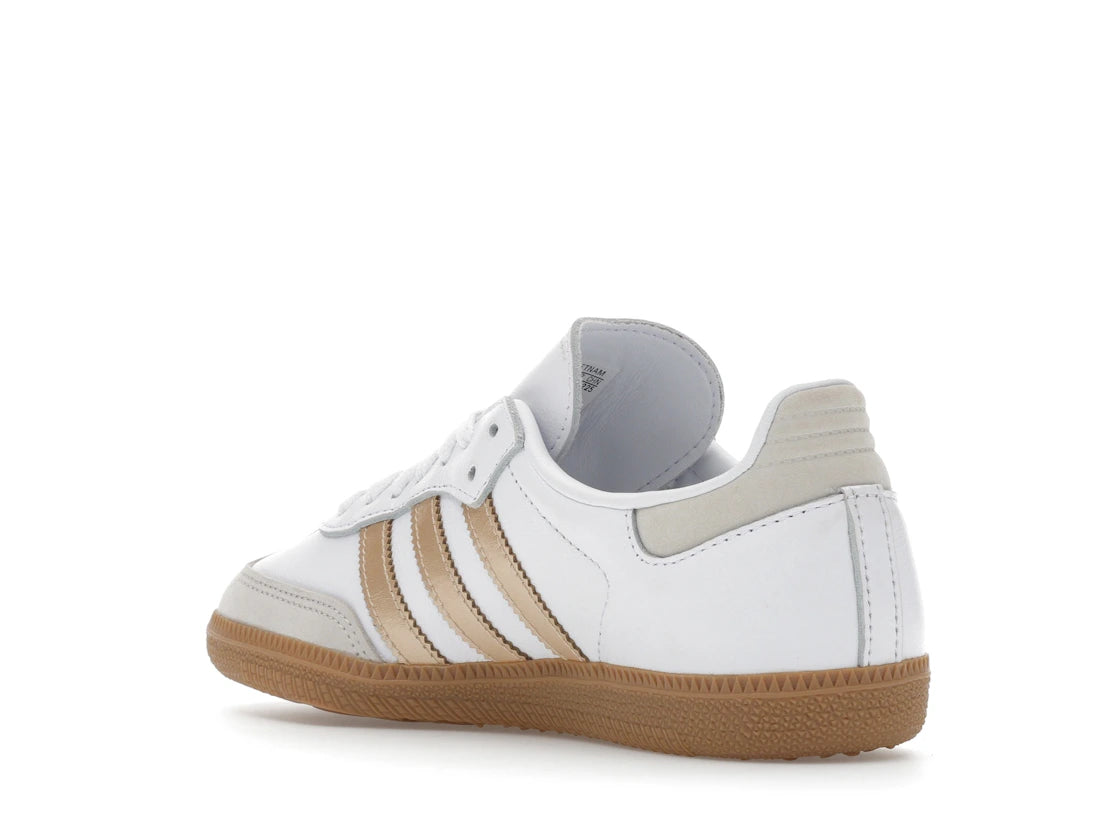 adidas Samba OG White Wonder Gold Metallic (Women's) - vue secondaire B