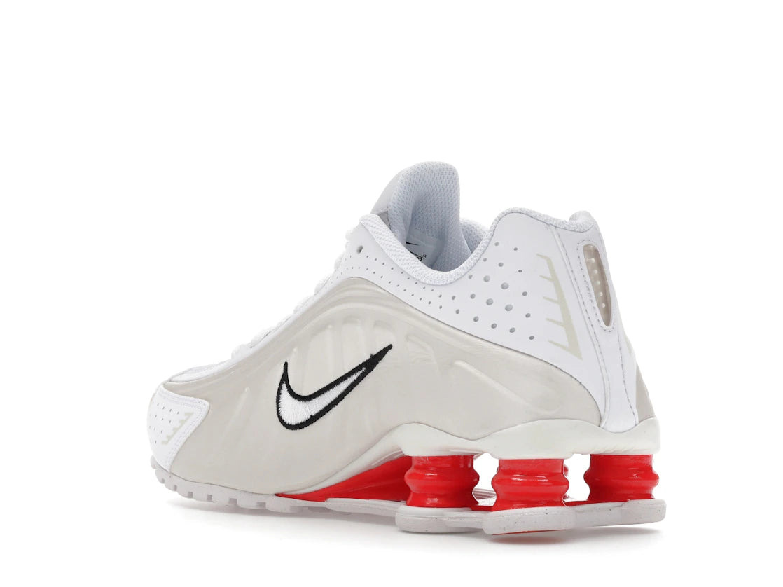 Nike Shox R4 White Phantom Picante Red (GS) - vue secondaire B