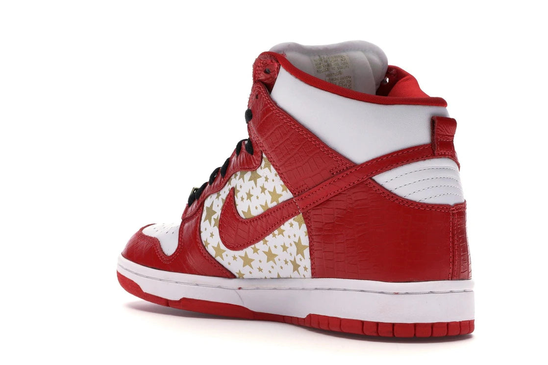 Nike Dunk High Pro SB Supreme Red Stars - vue secondaire B