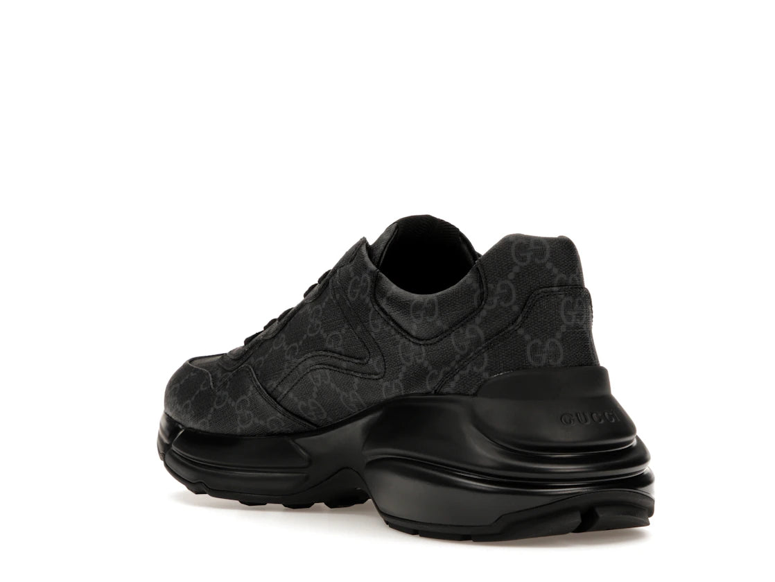 Gucci Rhyton Black GG Supreme Canvas - vue secondaire B