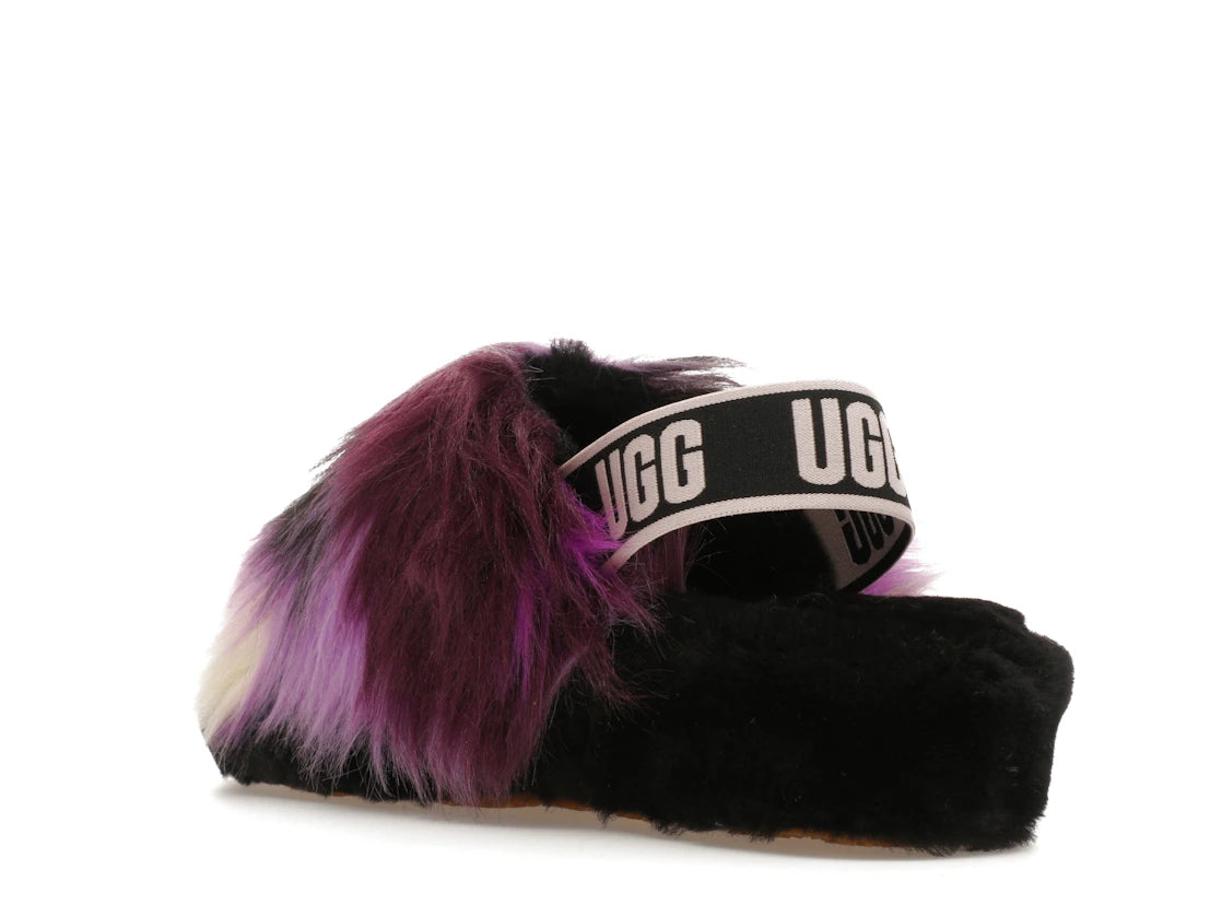UGG Fluff Yeah Slide Tie Dye Magnolia (Women's) - vue secondaire B