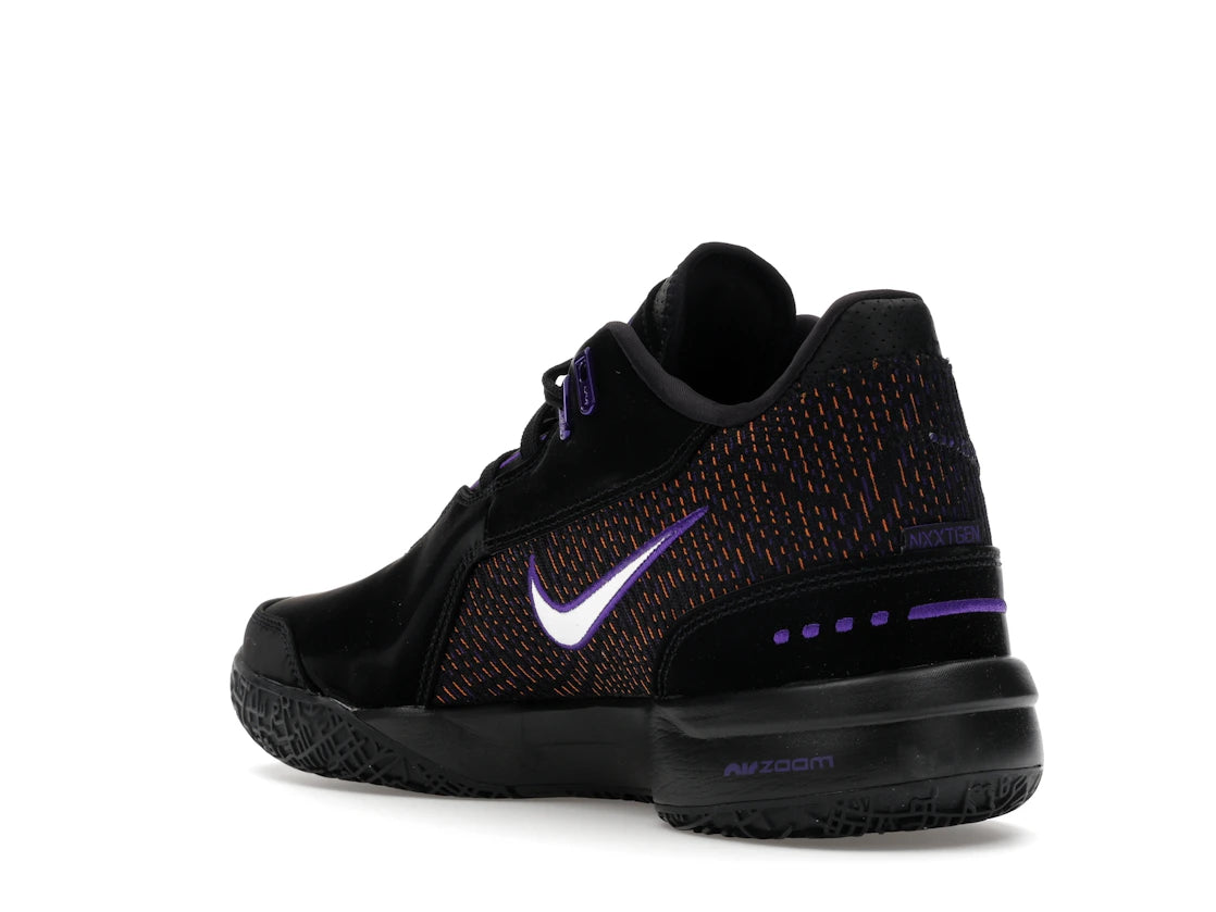 Nike Zoom LeBron NXXT Gen AMPD Black Field Purple Bright Mandarin - vue secondaire B