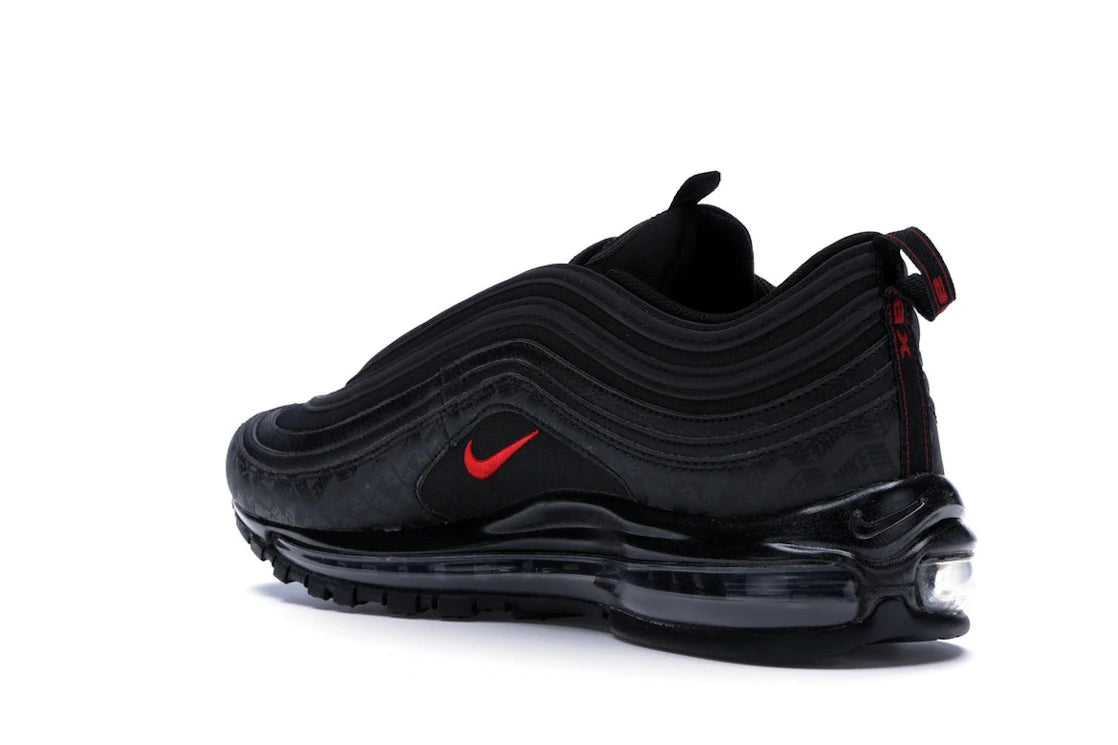 Nike Air Max 97 All-Over Print Black Red - vue secondaire B