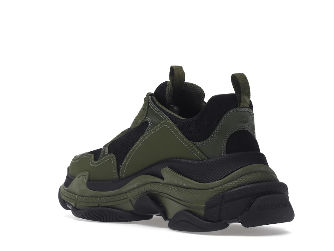 Balenciaga Triple S Dark Green Black - vue secondaire B