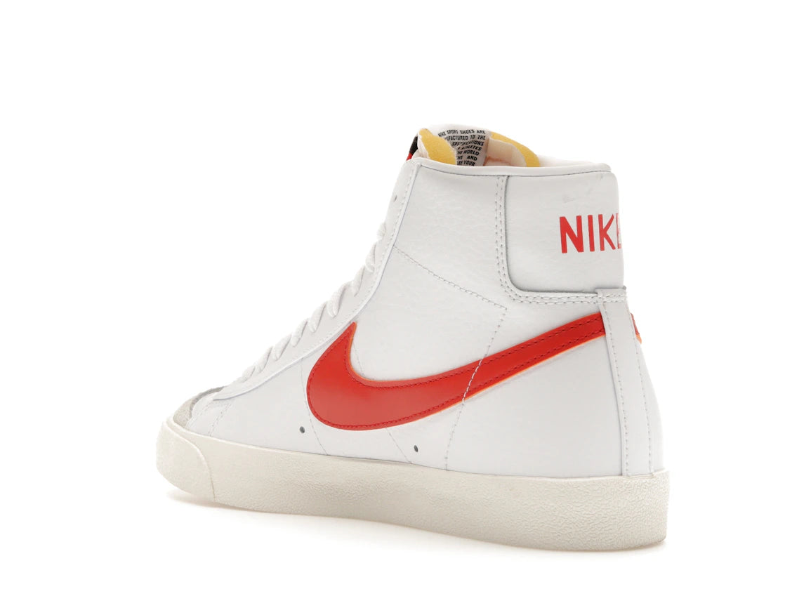 Nike Blazer Mid 77 Vintage White Mantra Orange - vue secondaire B