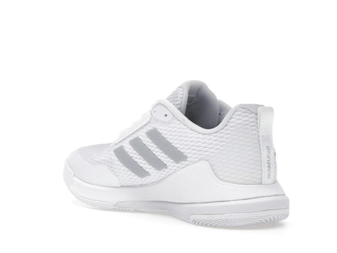 adidas Novaflight 2 Indoor Cloud White Silver Metallic (Women's) - vue secondaire B