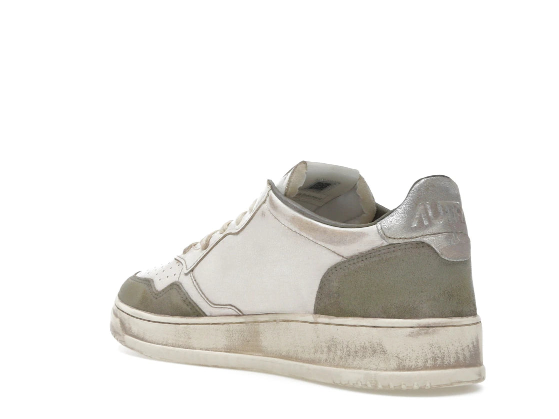 Autry Medalist Low Super Vintage White Silver Lizard - vue secondaire B