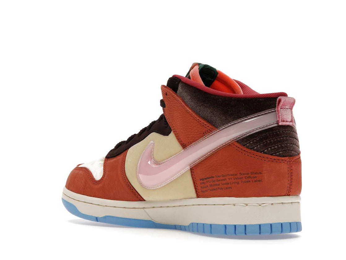 Nike Dunk Mid Social Status Free Lunch Chocolate Milk - vue secondaire B
