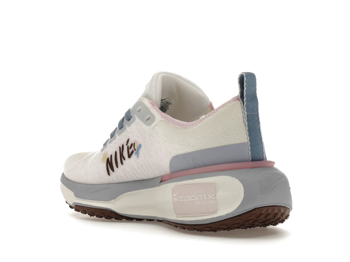 Nike ZoomX Invincible Run 3 Blue Whisper Medium Soft Pink (Women's) - vue secondaire B