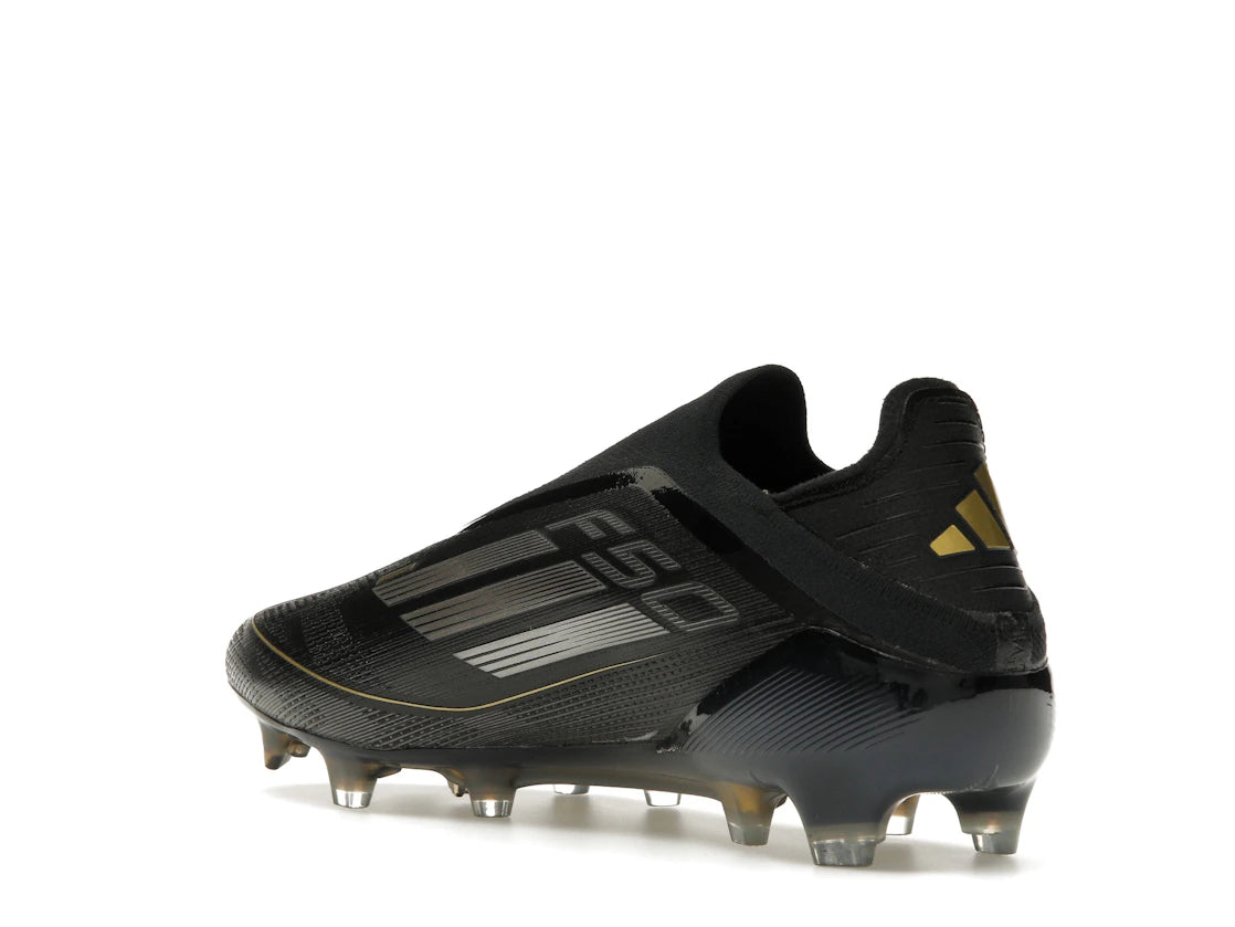 adidas F50 Elite Laceless FG Core Black Iron Metallic Gold Metallic - vue secondaire B