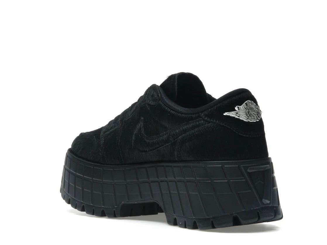 Jordan 1 Low Brooklyn Black Gym Red (Women's) - vue secondaire B