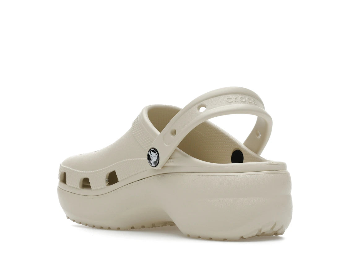Crocs Classic Platform Clog Bone (Women's) - vue secondaire B