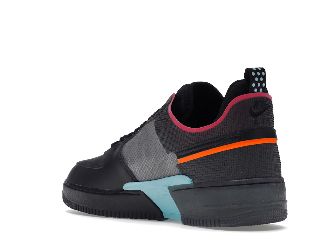 Nike Air Force 1 React Black Black Team Orange Pink Prime - vue secondaire B