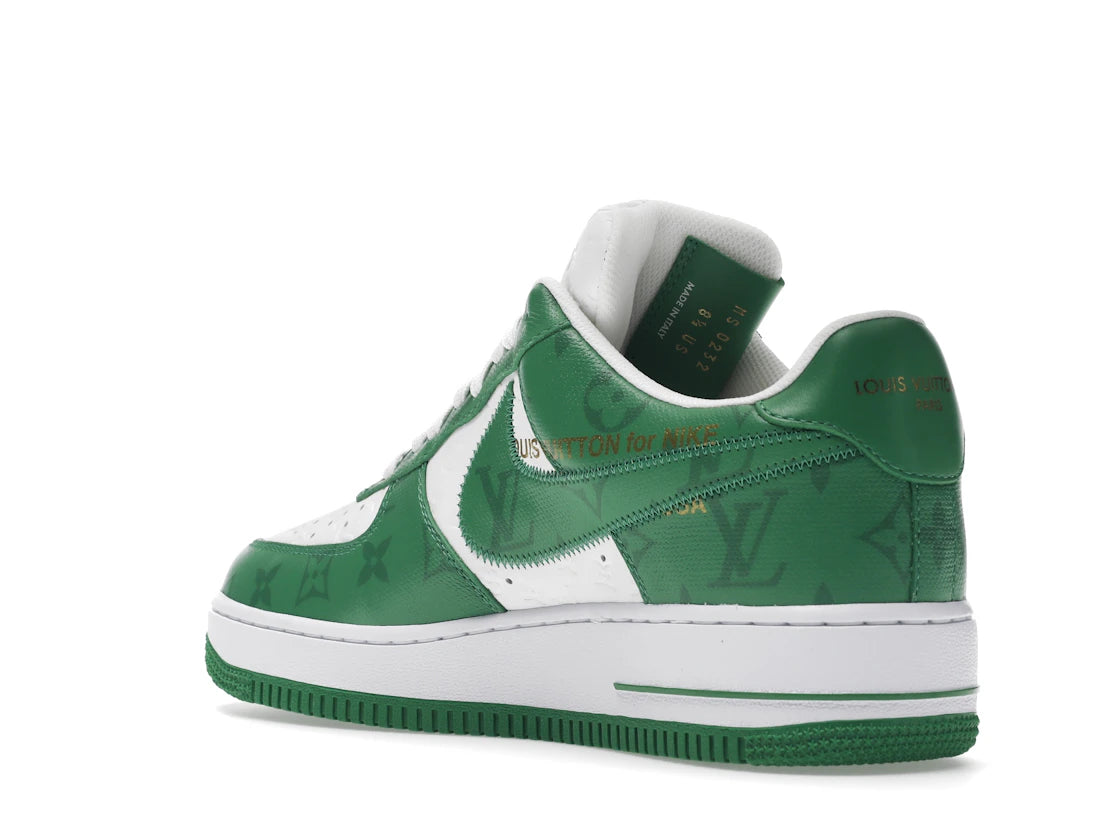 Louis Vuitton Nike Air Force 1 Low By Virgil Abloh White Green - vue secondaire B