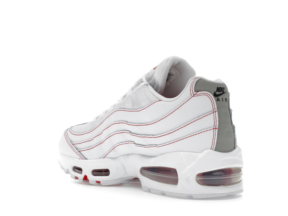 Nike Air Max 95 OG Big Bubble Weiß Universitätsrot - vue secondaire B