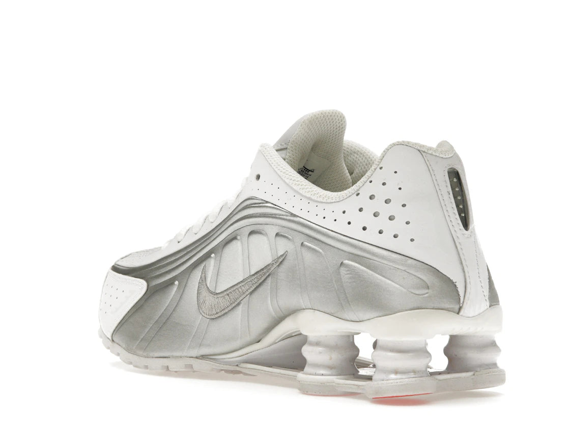 Nike Shox R4 White Metallic Silver (GS) - vue secondaire B