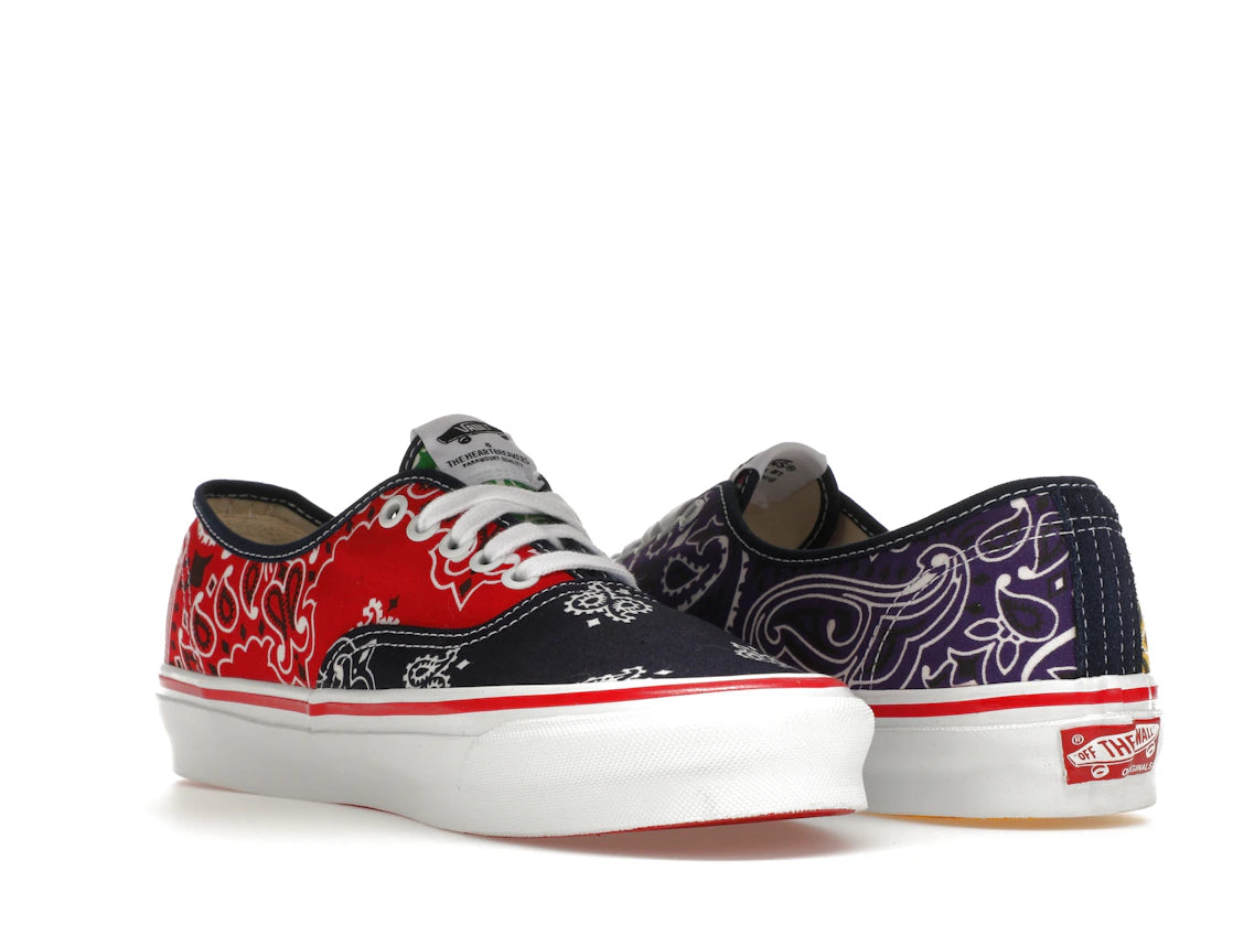 Vans Vault OG Authentic LX Bedwin & the Heartbreakers Multi-Color Yellow Bandana - vue secondaire B