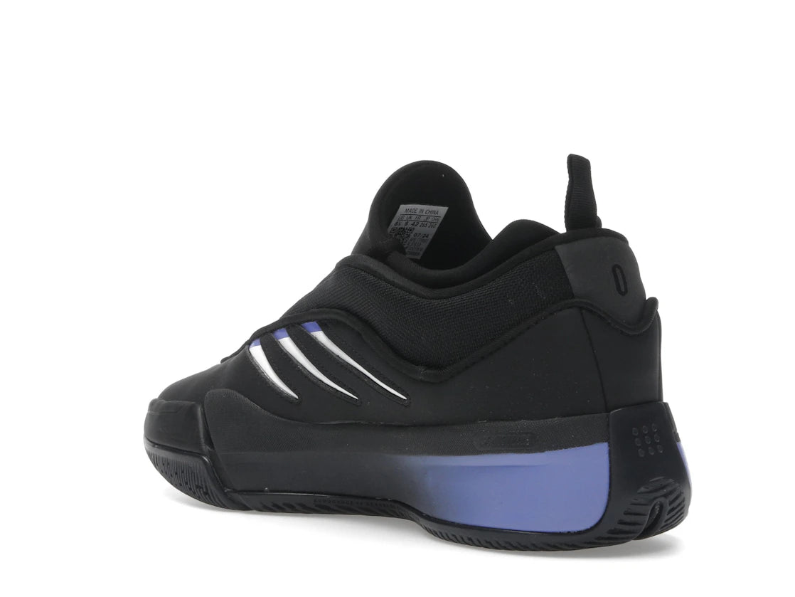 adidas Dame 9 Schwarz Kobaltblau - vue secondaire B