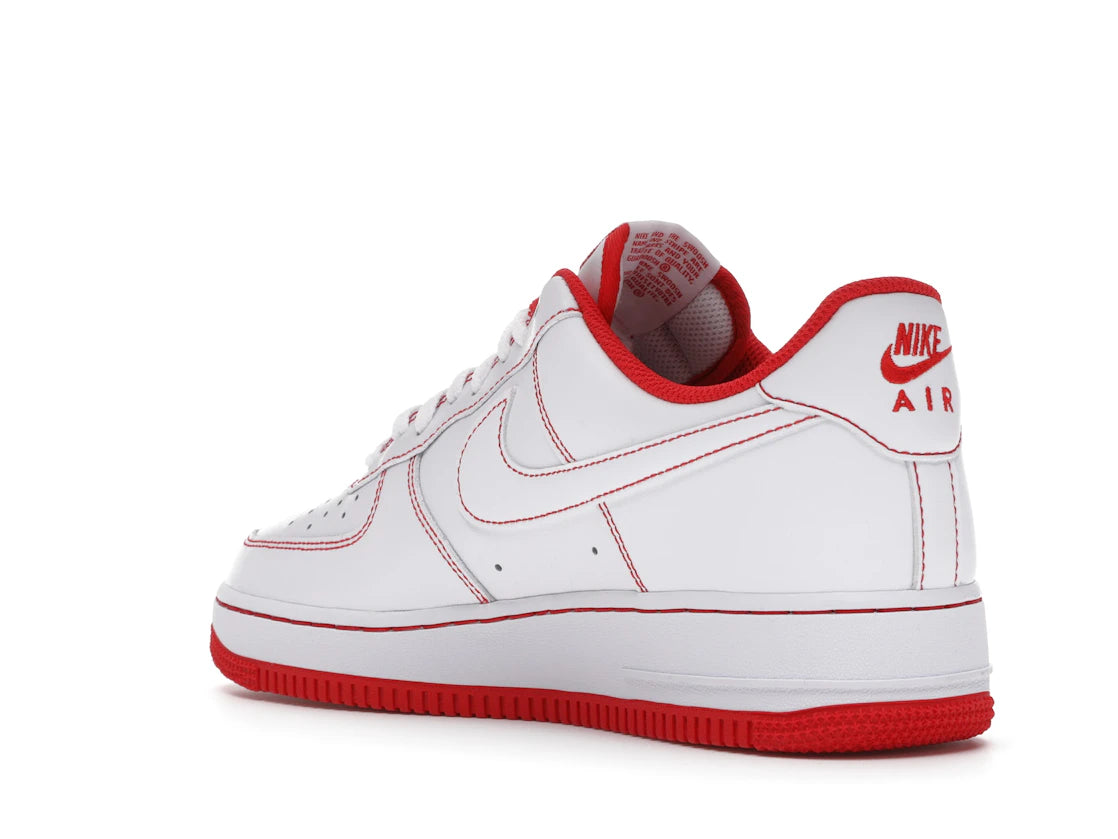 Nike Air Force 1 Low '07 White University Red - vue secondaire B