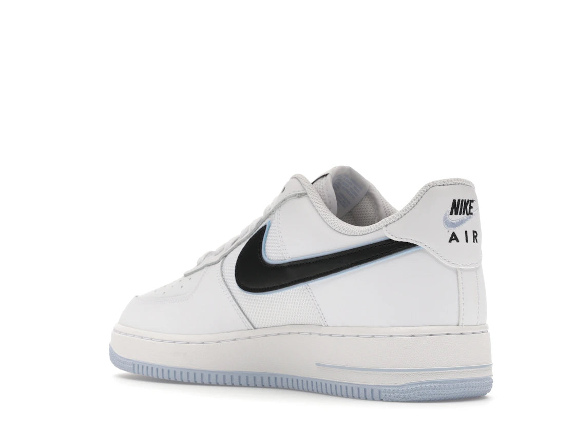 Nike Air Force 1 Low '07 White Black Hydrogen Blue - vue secondaire B