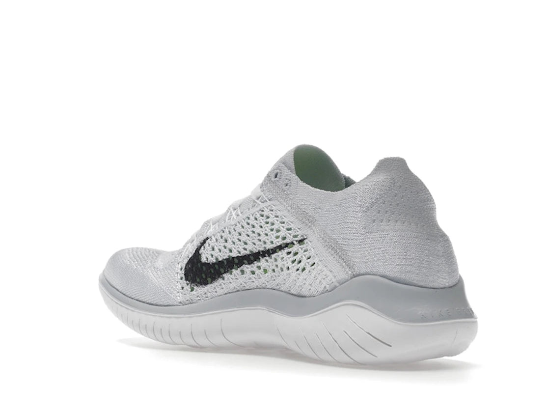 Nike Free RN Flyknit 2018 White Pure Platinum (Women's) - vue secondaire B