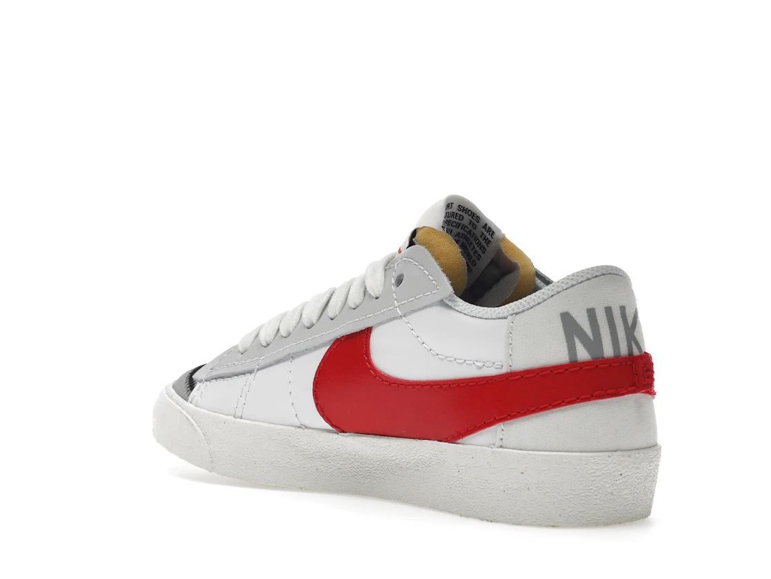 Nike Blazer Low 77 Jumbo White Photon Dust Light Smoke Grey University Red - vue secondaire B
