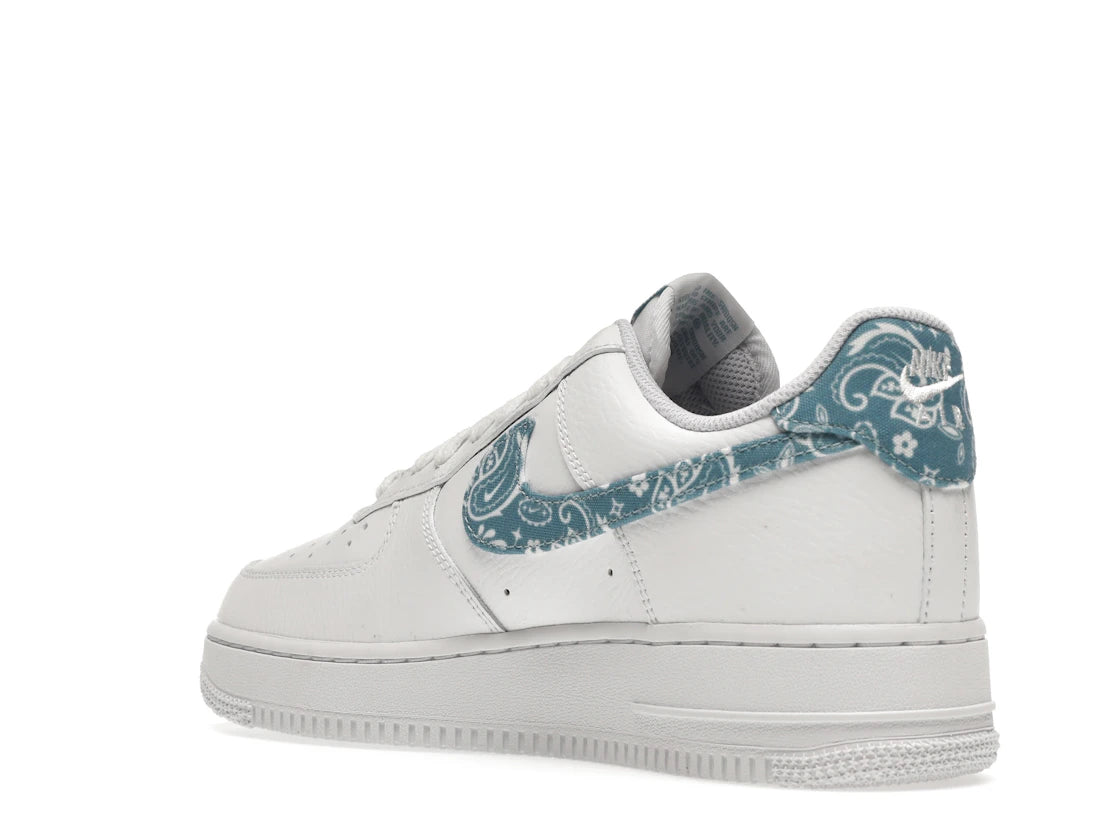 Nike Air Force 1 Low '07 Essential White Worn Blue Paisley (Women's) - vue secondaire B
