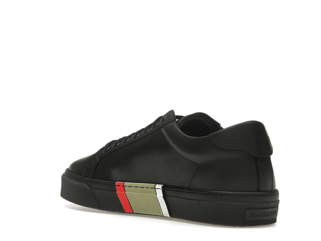 Burberry Icon Stripe Black Leather - vue secondaire B