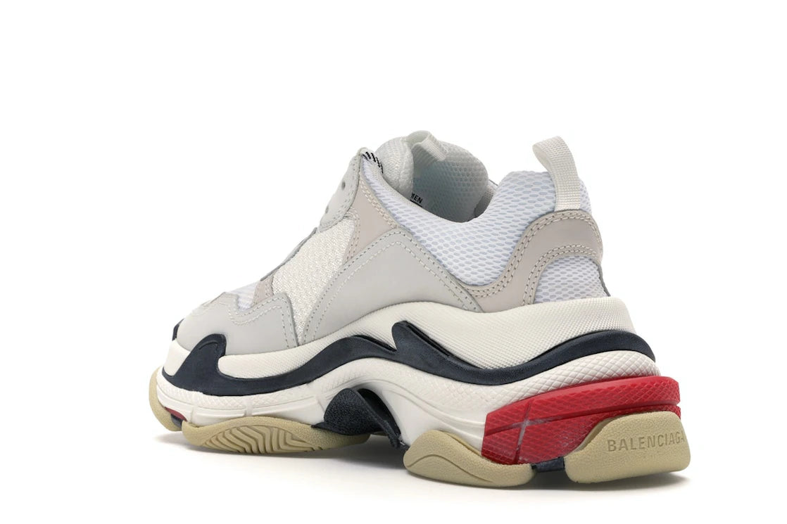 Balenciaga Triple S White Red (Women's) - vue secondaire B